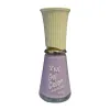 Light purple nail polish bottle with frosted glass texture, 3ml portable cosmetic storage bottle Item Picture